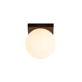 Lucide TASSA - Bathroom Wall Lamp - Ø 13.5 cm - LED Dimming. - 1x9.6W 1800K/3000K - Black