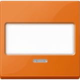 Rocker with label and control window, orange, system M