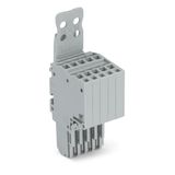 2-conductor female connector Push-in CAGE CLAMP® 1.5 mm² gray