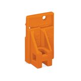 End plate snap-fit type 1.5 mm thick orange