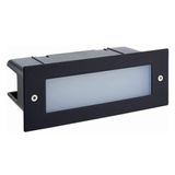 BRICK LIGHT 7W DIFFUSE°BEAM, SINGLE EMISSION, 3000K, BLACK