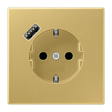 SCHUKO socket with USB type A