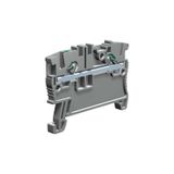 Push-in terminal block 1.5mm2, 1-level, grey color