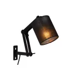 Lucide TAMPA - Wall light - 1xE27 - Black