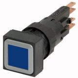 Illuminated pushbutton actuator, blue, momentary