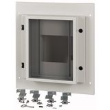 Front plate, NZM4, 3p, withdrawable + remote operator, W=600mm, IP55, grey