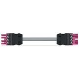 pre-assembled interconnecting cable;Eca;Socket/plug;pink