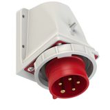 CEE-wall mounted plug 16A 5p 6h IP67