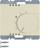 Thermostat, change-over contact, centre plate, arsys, white glossy