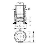 APACC851051 GLAND PG21 POLYCARBONATE ; APACC851051