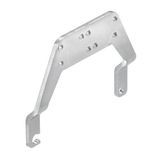 Shield clamp for industrial connector, Size: 4, Steel, galvanised