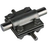 Cross unit StSt(316/Ti/L) f.Rd 8-10/16mm Rd 16/Fl 30mm, intermediate p