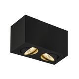 TRILEDO Double, LED Indoor ceiling light, black, 3000K, 16W