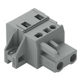 1-conductor female connector CAGE CLAMP® 2.5 mm² gray