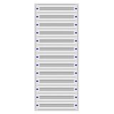 Flush-mounted distribution board 3U-39L,H:1885 W:810 D:250mm