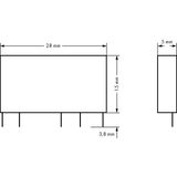 Basic relay Nominal input voltage: 5 VDC 1 changeover contact