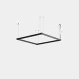 Lineal lighting system Apex Square Pendant 2000mm 153.6W LED warm-white 3000K CRI 90 ON-OFF Black IP20 12504lm