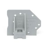 End plate with flange gray