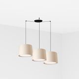 CONGA 3L Beige pendant lamp