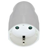 2P+E 16A German axial outlet white