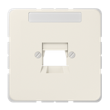 Centre plate for modular jack sockets 569-1NWE