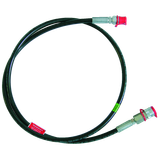 Steel-reinforced hydraulic high-pressure hose