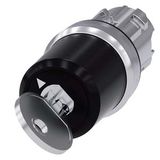 key-operated switch Siemens, 22 mm, round, metal, shiny, lock no. LSG1, 3SU1050-5HF01-0AA0-Z X90