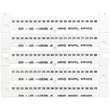 Marking tags for TB and ST - terminals, 351-400 (each 2x)