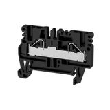 Feed-through terminal block, PUSH IN, 4 mm², 800 V, 32 A, Number of co