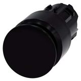 Mushroom pushbutton, 22 mm, round, plastic, black, 30 mm, latching, pull-to-unlatch 3SU1000-1AA10-0AA0-Z Y15