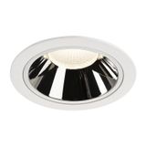 NUMINOS® DL XL, Indoor LED recessed ceiling light white/chrome 4000K 20°