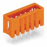 THT male header 1.0 x 1.0 mm solder pin straight orange