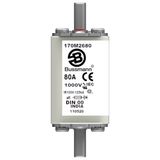 Fuse-link, high speed, 16 A, AC 660 V, DIN 0, 64 x 48 x 125 mm, aR, DIN, IEC, single indicator