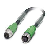 SAC-5P-M12MS/3-PUR/M12FS SH BK - Sensor/actuator cable