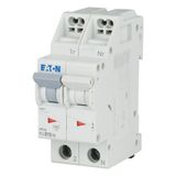 Miniature circuit breaker (MCB) with plug-in terminal, 16 A, 1p+N, characteristic: B