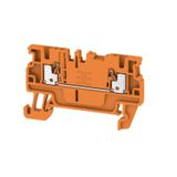 Feed-through terminal block, PUSH IN, 1.5 mm², 500 V, 17.5 A, Number o