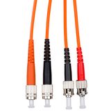 FO Patchcord Duplex ST/FC,62,5/125æm OM1, LS0H, orange, 2m