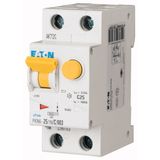 RCD/MCB combination, 20 A, 300 mA, MCB trip characteristic: C, 1p+N, RCD trip characteristic: A