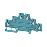 Multi-tier modular terminal, PUSH IN, 1.5 mm², 500 V, 15 A, Number of 