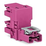 h-distribution connector 2-pole Cod. B pink