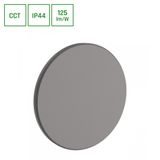 PIATTA 12W CCT 230V IP44 180x47MM GRAY ROUND FACADE LAMP