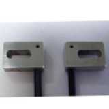 Fiber optic sensor head, through-beam, square, flat-view, long hole mo