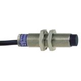 Inductive proximity sensors XS, inductive sensor XS6 M12, L54mm, brass, Sn7mm, 12...48 VDC, cable 2 m