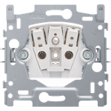 Base for socket outlet with pin earthing and shutters, flush-mounting depth 21 mm, 16 A/250 Vac, plug-in terminals