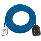 Extension cable 14m blue H05VV3G1,5mm, 240V *GB*