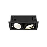 KADUX Recessed ceiling light double 4K DALI Touch 30ø black