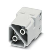 Module insert for industrial connector, Series: ModuPlug, Axial screw 