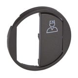 Céliane finishing bezel for sanitary call button - graphite finish