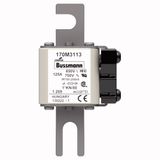 Fuse-link, high speed, 125 A, AC 690 V, compact DIN 1, 45 x 59 x 104 mm, aR, DIN, IEC, single indicator