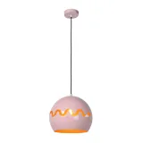 Lucide CORENTIN - Pendant light Children - Ø 28 cm - 1xE27 - Pink